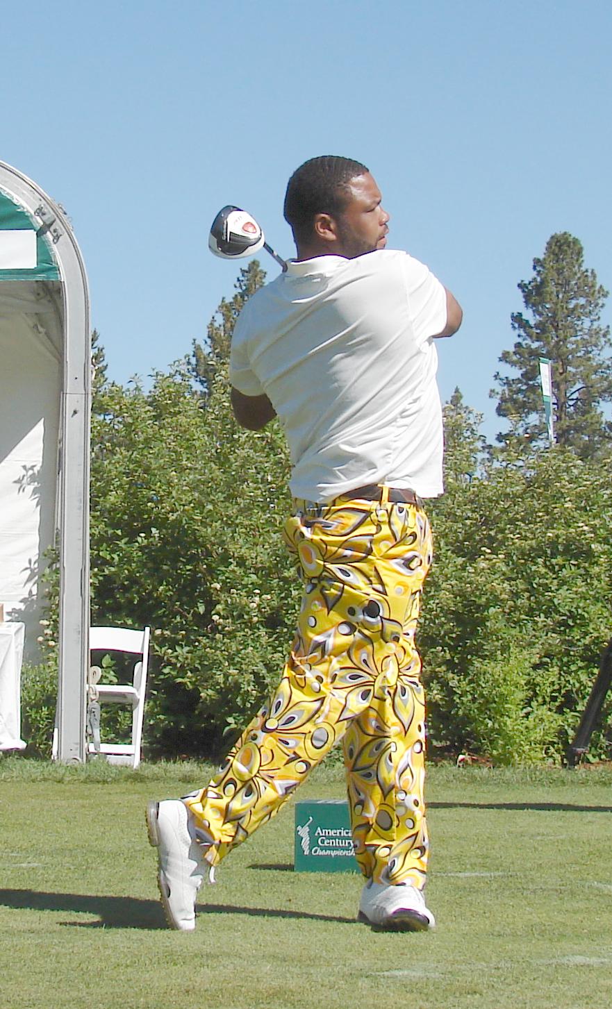 Anderson tees off